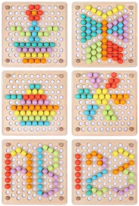 Wooden Montessori Bead Holder