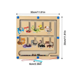 Wooden Magnetic Color Sorting and Counting Toy