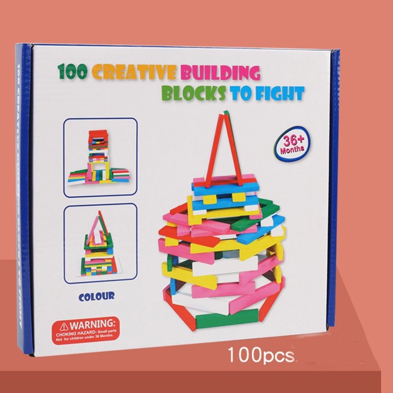 Wooden 100 Pieces Domino Sticks