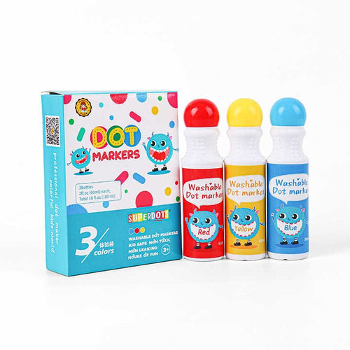 Washable Dot Markers – Set of 3