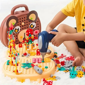 Drill Machine Toy + Toolkit for Kids and Toddlers 👷