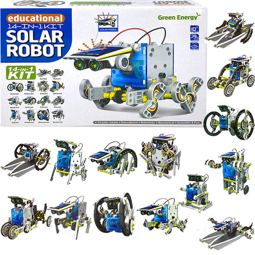 14-in-1 DIY Educational Solar Robot Kit