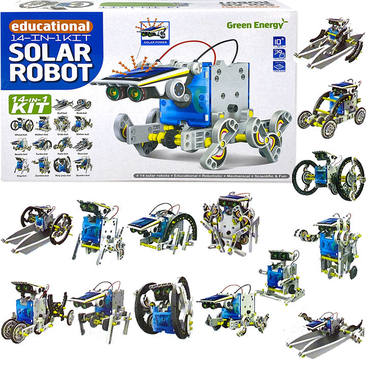 14-in-1 DIY Educational Solar Robot Kit