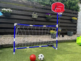 2 in 1 Children Sports Equipment Football Goal Basketball Stands for Kids Outdoor Toy