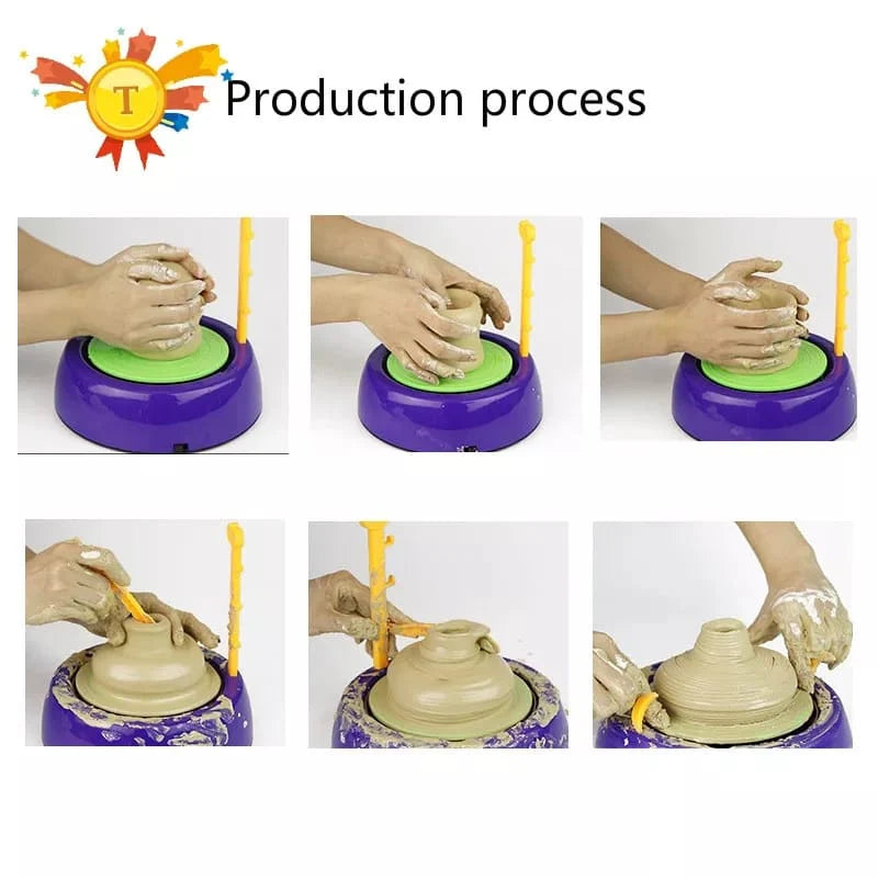 Pottery Wheel Creative Artisan Kit for Kids