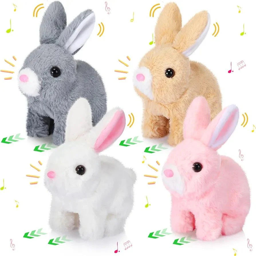 Fluffy Walking Rabbit (Pack Of 3)