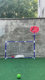 2 in 1 Children Sports Equipment Football Goal Basketball Stands for Kids Outdoor Toy
