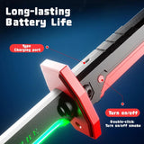 Anime Rainbow LED Lightsaber Katana Sword – Rechargeable Color-Changing Light & Sound
