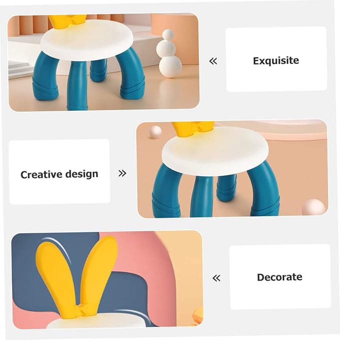 Kids Anti-slip Chair With Creative Rabbit Ear Shaped