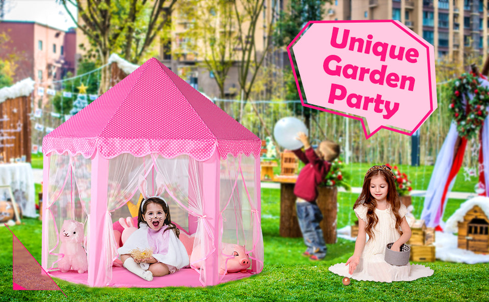 Beautiful Princess Castle Play Tent House with Lights