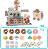 Pretend Play Donut Shop Playset with Lights and Music