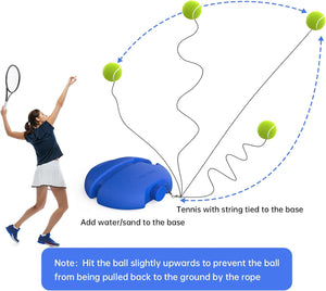 Solo Tennis Trainer Rebound Ball with 2 String Balls