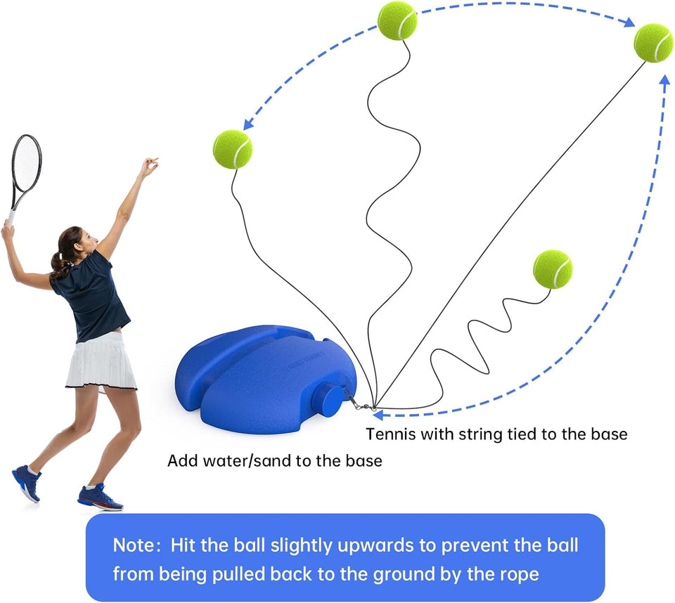 Solo Tennis Trainer Rebound Ball with 2 String Balls