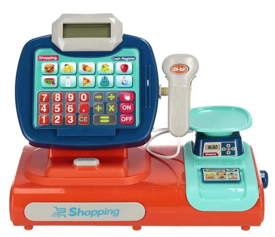 Pretend Play Calculator Cash Register Supermarket Toy