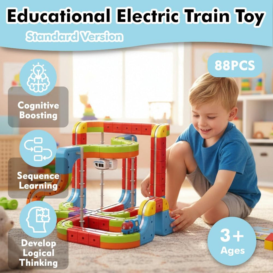 This Magnetic Train Truck Builder Set (48 Pcs)