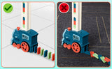 Domino Train with Building and Stacking Blocks Set