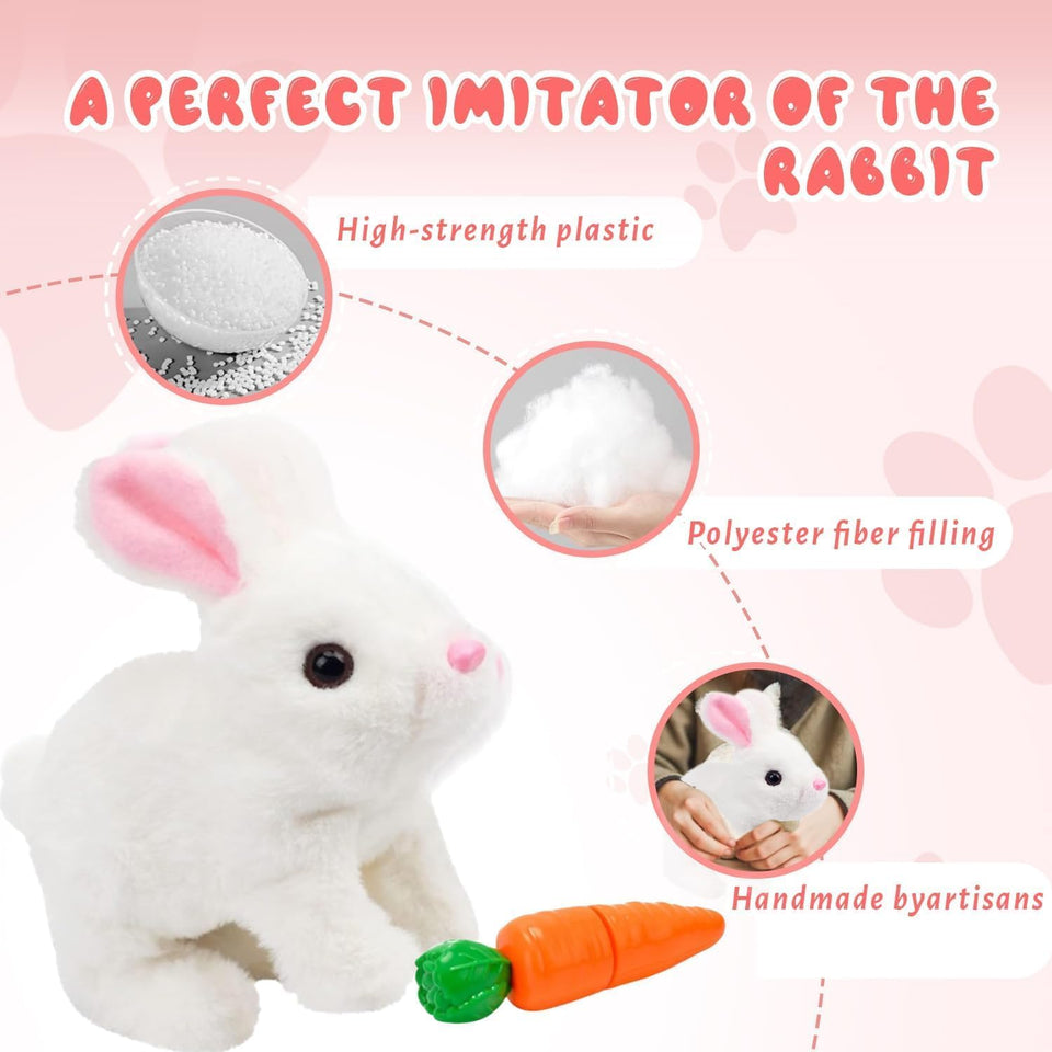 Fluffy Walking Rabbit (Pack Of 3)