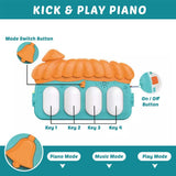 Baby Piano Keyboard Gym Mat & Fitness Rack