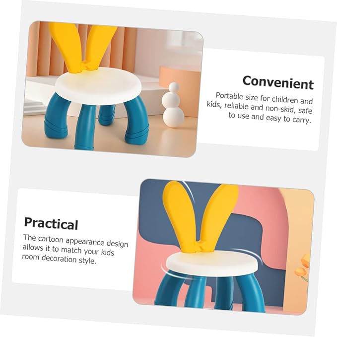 Kids Anti-slip Chair With Creative Rabbit Ear Shaped