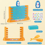 Penguin/Frog Wall Stacking Bricks Game