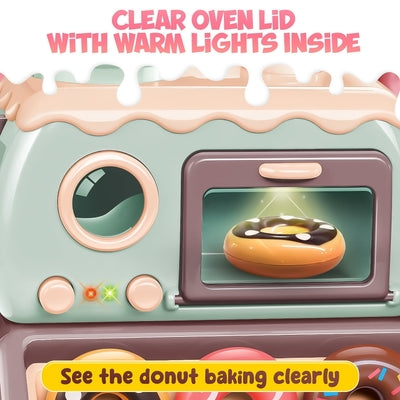 Pretend Play Donut Shop Playset with Lights and Music