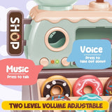 Pretend Play Donut Shop Playset with Lights and Music