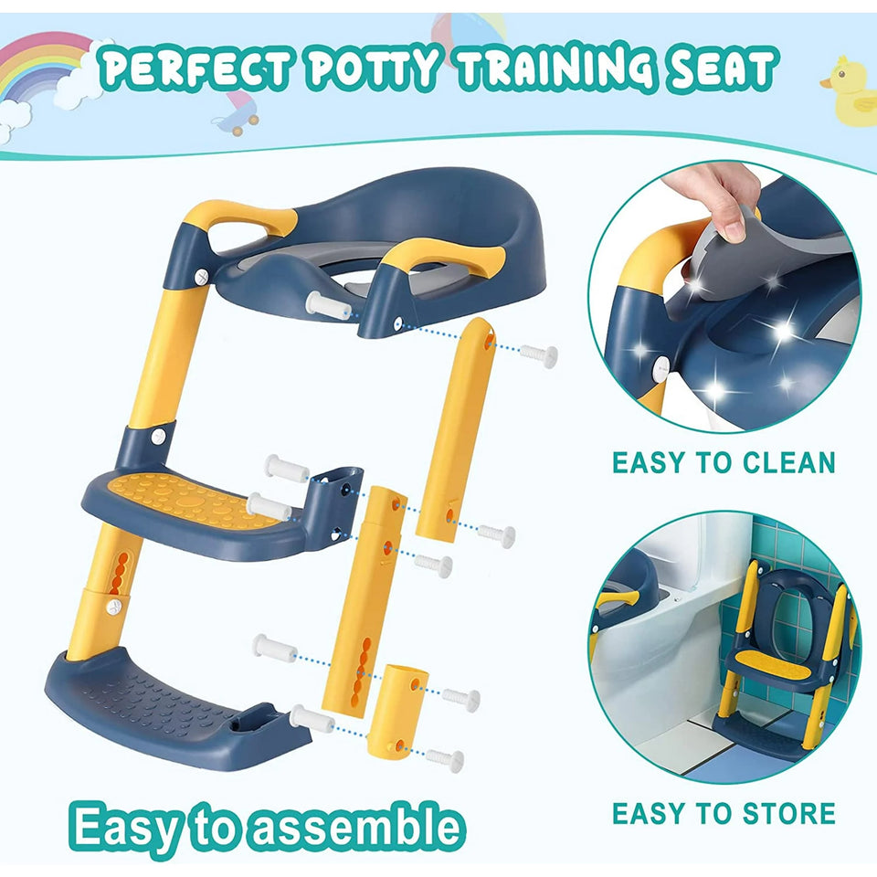 Toilet Potty Training Seat with Step Stool Ladder