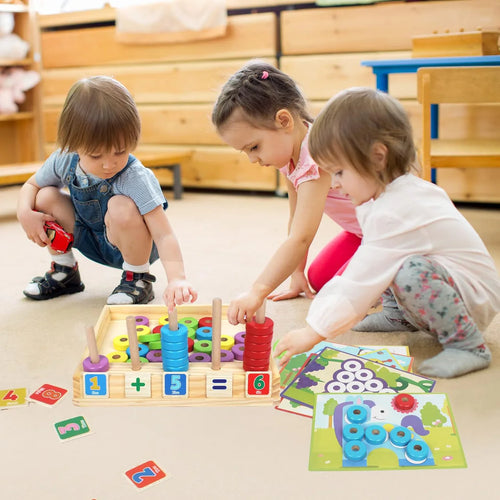 Learning Education Wooden Number Blocks