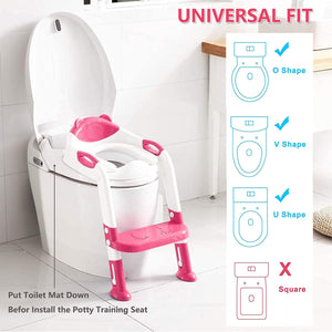 Toilet Potty Training Seat with Step Stool Ladder