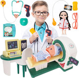 Realistic Pretend Play Doctor Kit with Toy Stethoscope and Medical Tools