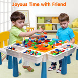 5-in-1 Building Blocks Table Set – Includes 1 Chair & 200+ Blocks Set