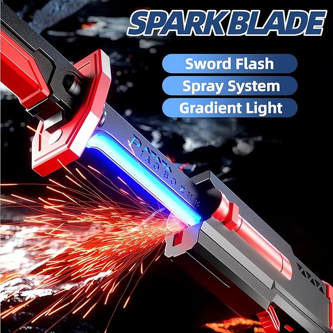 Anime Rainbow LED Lightsaber Katana Sword – Rechargeable Color-Changing Light & Sound