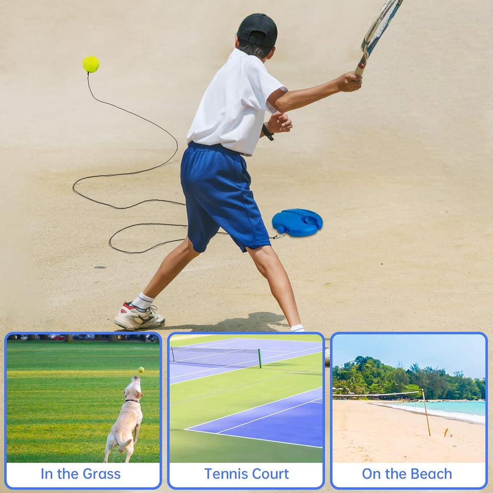 Solo Tennis Trainer Rebound Ball with 2 String Balls