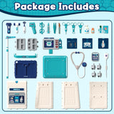 Kids Doctor Medical Trolley With Light & Sound (55Pcs)