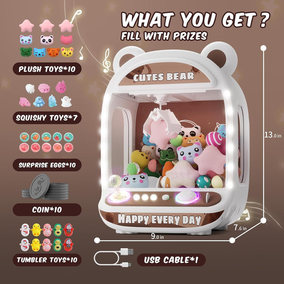 Claws Machine Toy with LED Lights & Sound (60-Second Challenge)