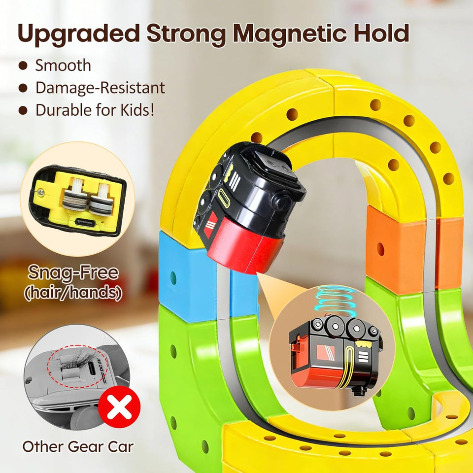 This Magnetic Train Truck Builder Set (48 Pcs)