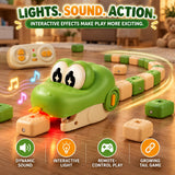 Magnetic Snake Game Toy Eating Itself with Sound & Light