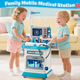 Kids Doctor Medical Trolley With Light & Sound (55Pcs)