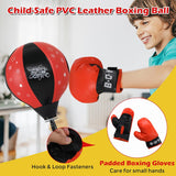 Kids Boxing Stand + Gloves & Pump With Height-Adjustable