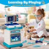 Kids Doctor Medical Trolley With Light & Sound (55Pcs)