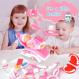 Pretend Dentist Playset for Kids – Doctor Kit with Medical Bag & Realistic Dental Tools for Toddlers Ages 3-5