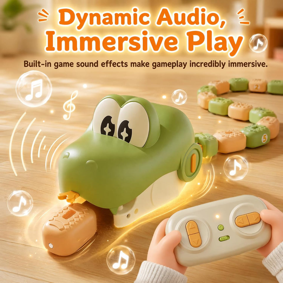 Magnetic Snake Game Toy Eating Itself with Sound & Light