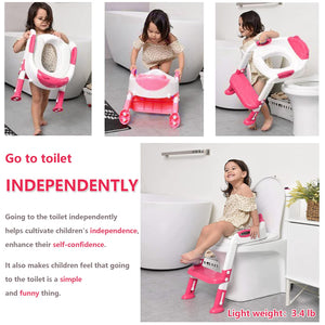 Toilet Potty Training Seat with Step Stool Ladder