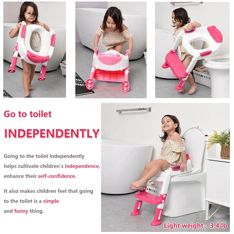 Toilet Potty Training Seat with Step Stool Ladder