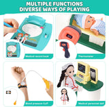 Realistic Pretend Play Doctor Kit with Toy Stethoscope and Medical Tools