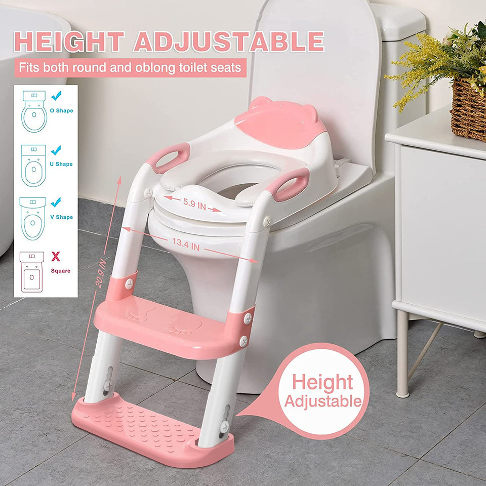 Toilet Potty Training Seat with Step Stool Ladder