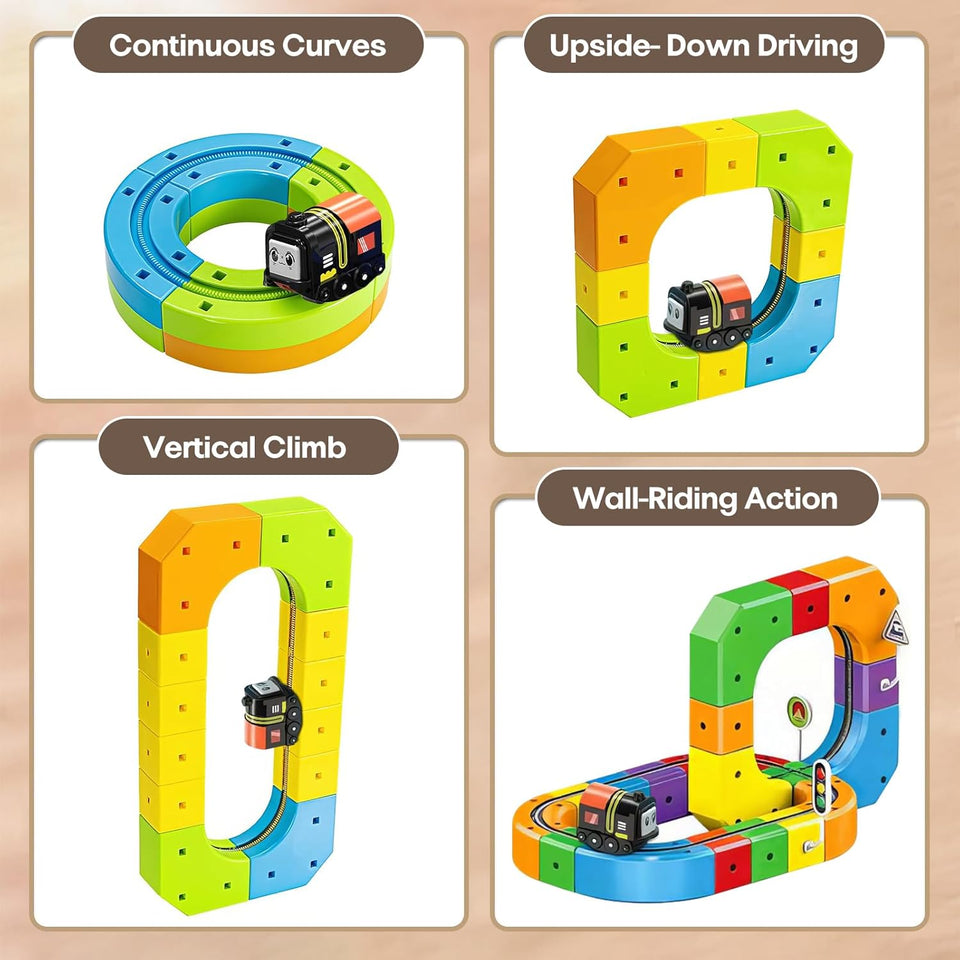 This Magnetic Train Truck Builder Set (48 Pcs)