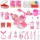 Pretend Dentist Playset for Kids – Doctor Kit with Medical Bag & Realistic Dental Tools for Toddlers Ages 3-5