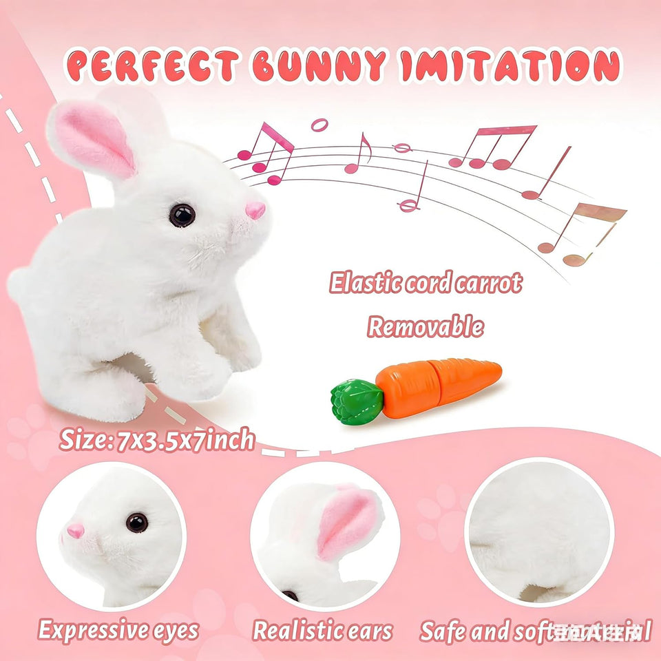 Fluffy Walking Rabbit (Pack Of 3)