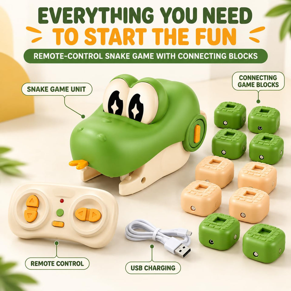 Magnetic Snake Game Toy Eating Itself with Sound & Light